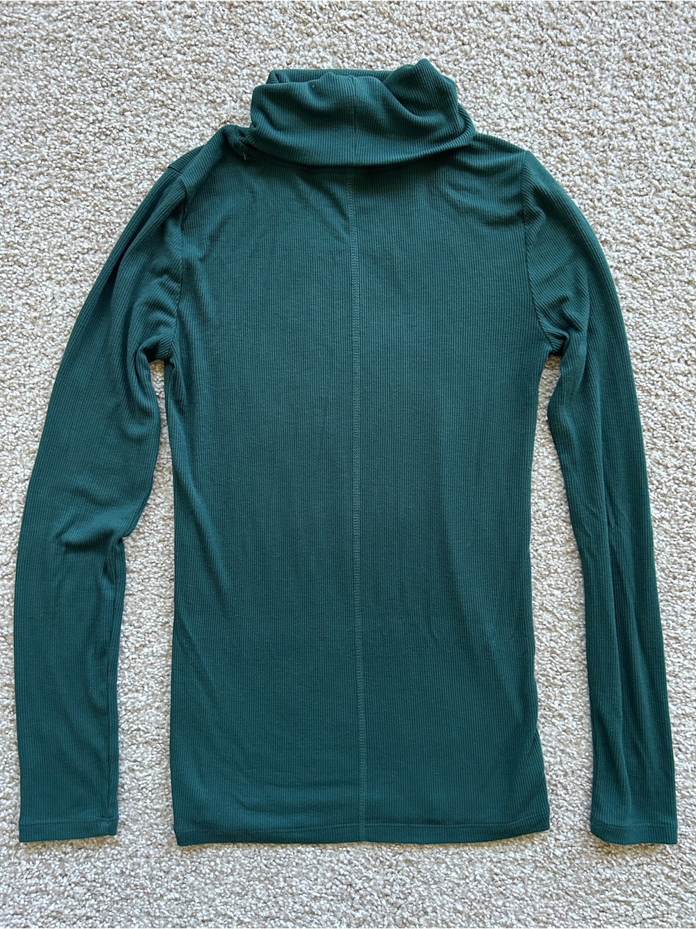 Loft | Green Ribbed Turtleneck - Picture 4 of 4